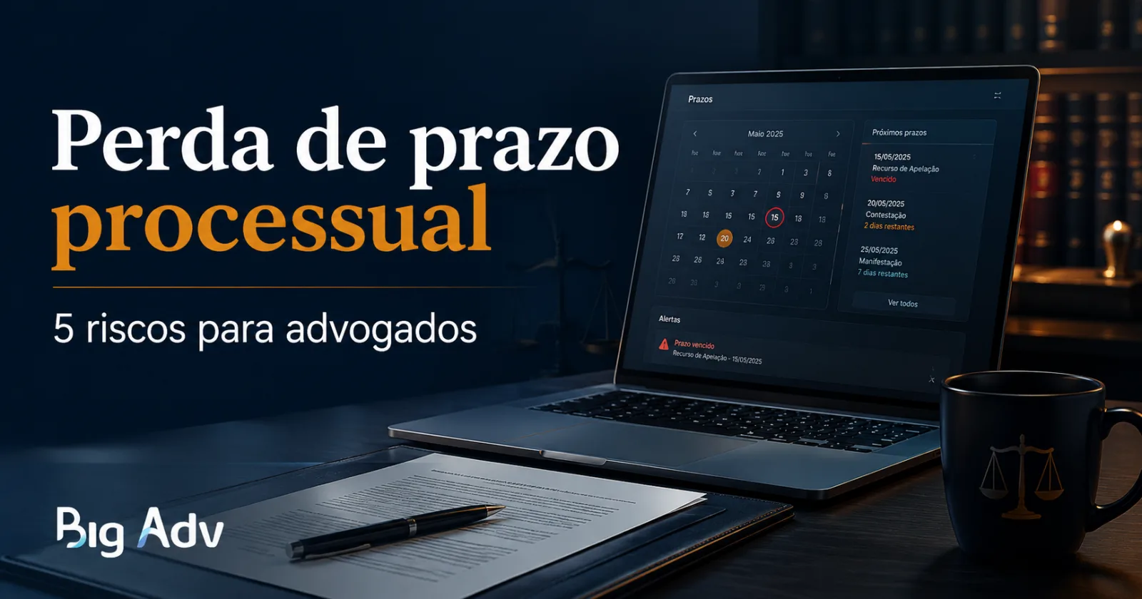 Perda de prazo processual e controle com software jurídico